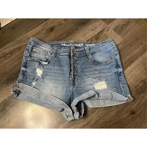 Wallflower The Sky High Curvy Fit Denim Shorts Woman’s Size 7